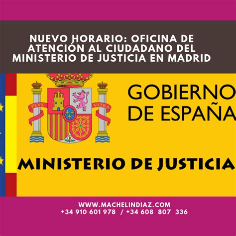 ministerio de justicia horario